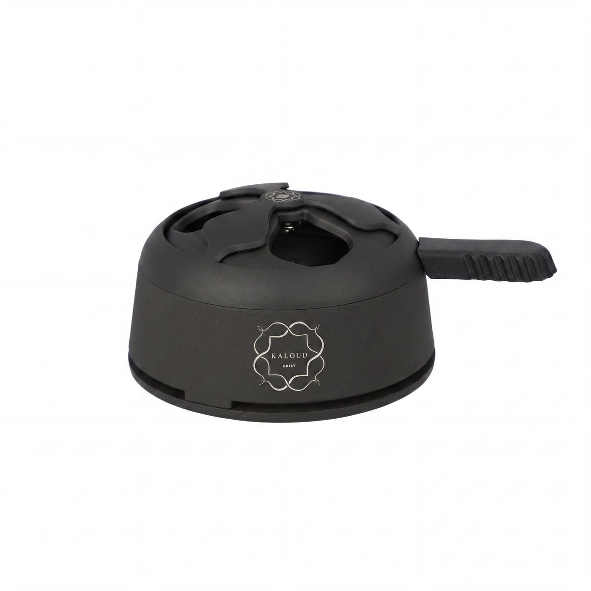 Kaloud Lotus I+ Niris Black HMD isolated on pure white, showing vented crown and airflow lever at The Premium Way., image 6 of 15