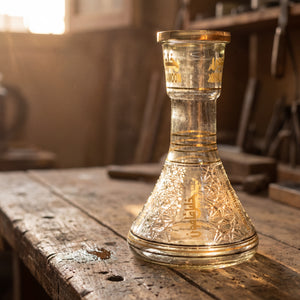 Khalil Mamoon 30 cm Engraved Glass Base