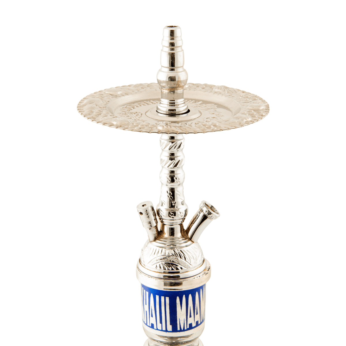 Khalil Mamoon Balha Safari Silver Blue 22" Hookah Shisha | The Premium Way, image 5 of 15