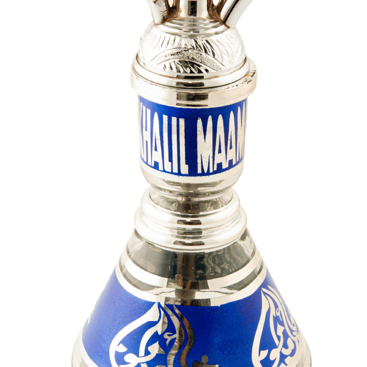 Khalil Mamoon Balha Safari Silver Blue 22" Hookah Shisha | The Premium Way, image 10 of 15