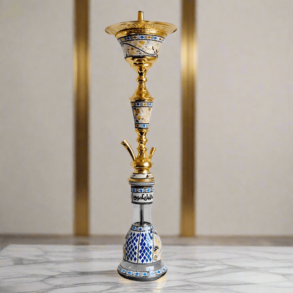 Khalil Mamoon Ice Chiller – Gold 80 cm (KM - 113115) Shisha | The Premium Way, image 16 of 24