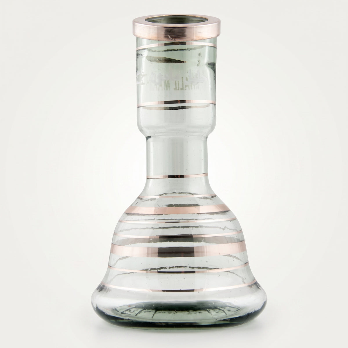 Khalil Mamoon Mini Beast 23cm silver stripe replacement base, hand-blown Egyptian glass, The Premium Way, image 2 of 7