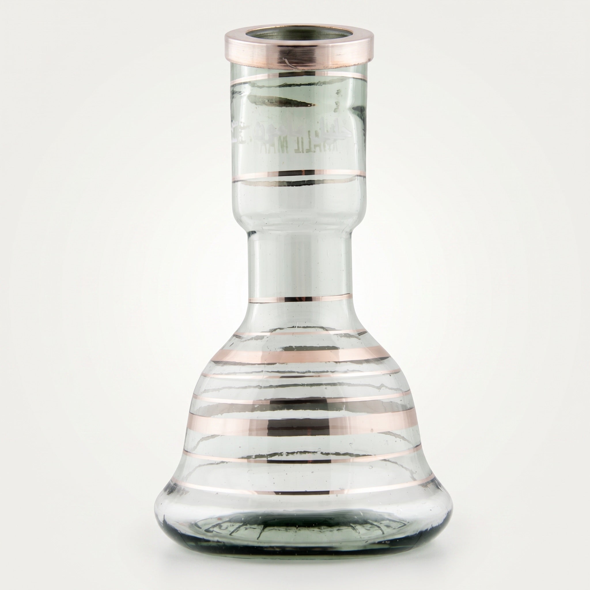 Khalil Mamoon Mini Beast 23cm silver stripe replacement base, hand-blown Egyptian glass, The Premium Way
