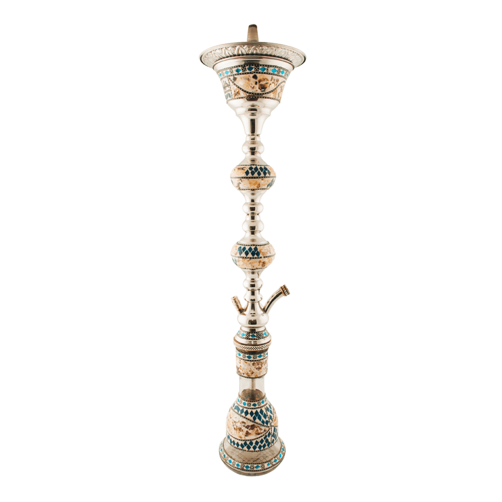 Khalil Mamoon Ice Sharqawi Sadaf hookah with mother-of-pearl inlays and ice chamber