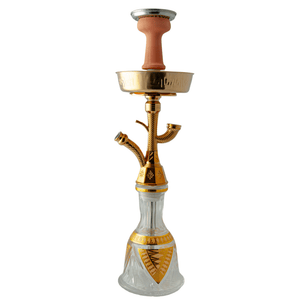 King Buzz Traditional Gold Shisha Pipe 47cm Model: 432