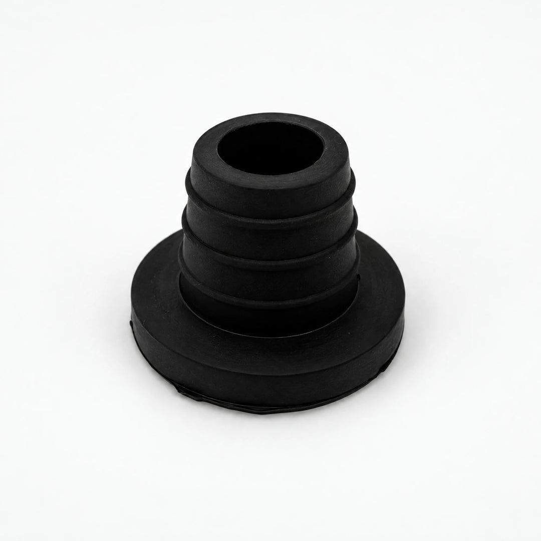 Essentials Lux silicone shisha bowl grommet in black with wide flat base