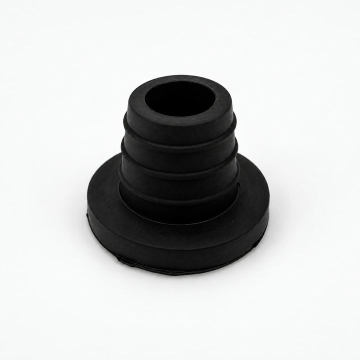 Essentials Lux silicone shisha bowl grommet in black with wide flat base