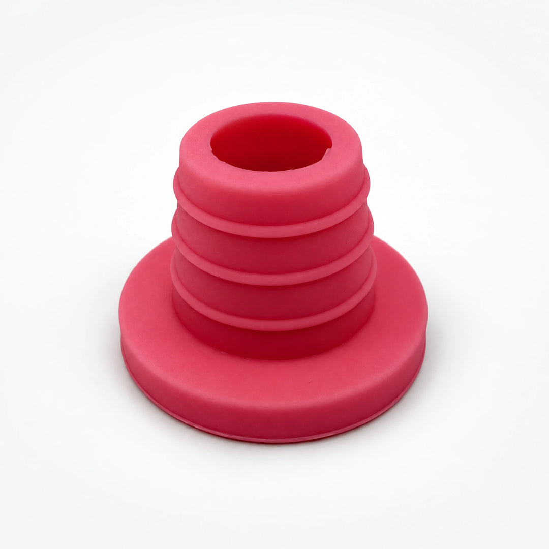 Essentials Lux silicone shisha bowl grommet in pink with wide flat base