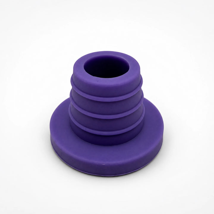 Essentials Lux silicone shisha bowl grommet in purple with wide flat base