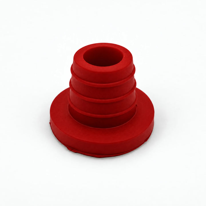 Essentials Lux silicone shisha bowl grommet in red with wide flat base