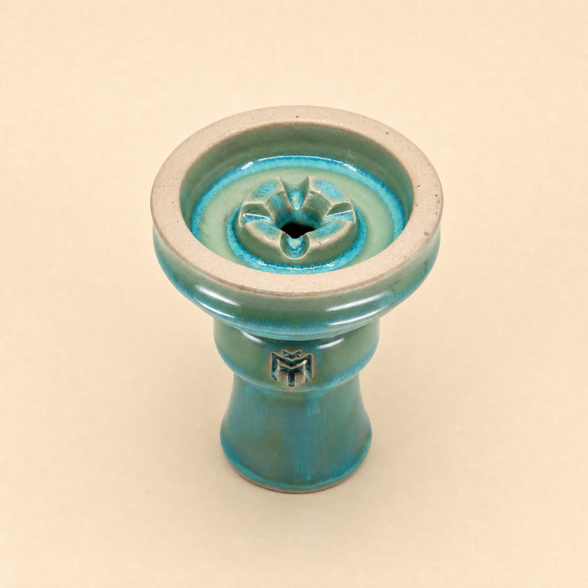 MIT Luxury Ashera Cedar bowl top-down view showing single-spire phunnel chamber and four-petal spire crown, image 3 of 6