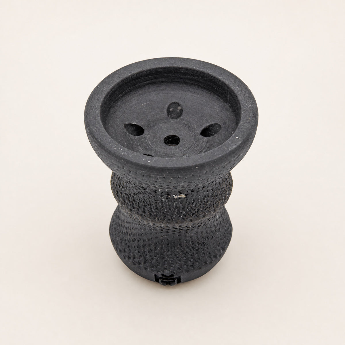 MIT Luxury DarkStar Turkish bowl from above, six-hole chamber architecture built for dark leaf shisha, image 3 of 6