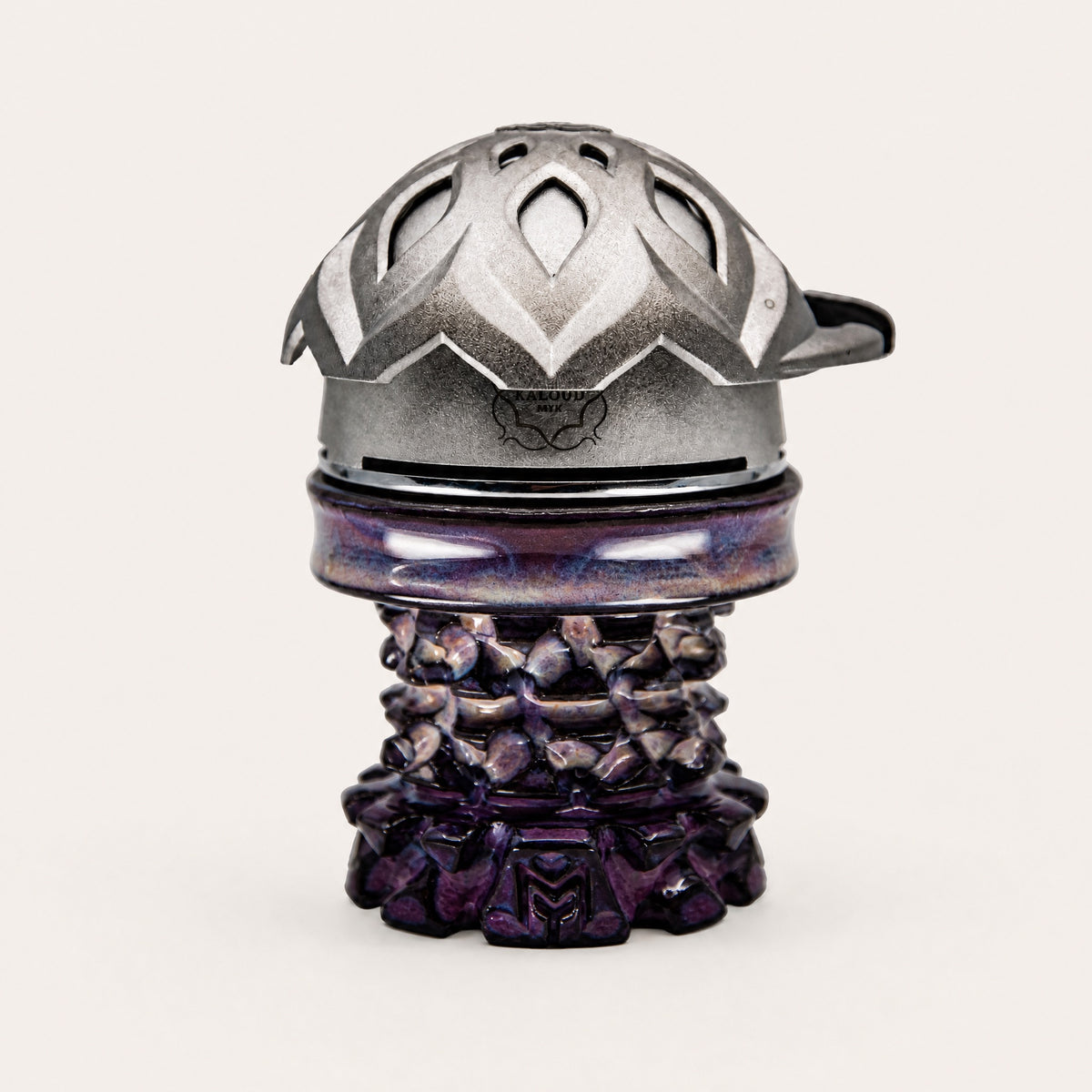 MIT Luxury Mitovation V2 Amethyst bowl with Kaloud Lotus 1+ HMD seated flush on the 80mm rim, image 4 of 6