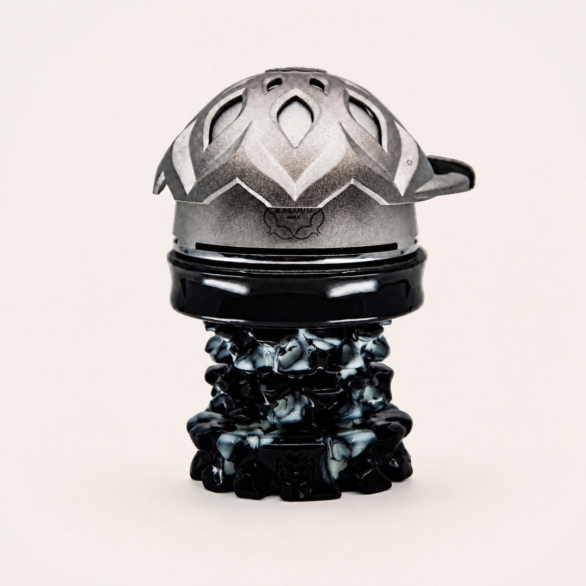 MIT Luxury Mitovation V2 Onyx bowl with Kaloud Lotus 1+ HMD seated flush on the 80mm rim, image 4 of 6
