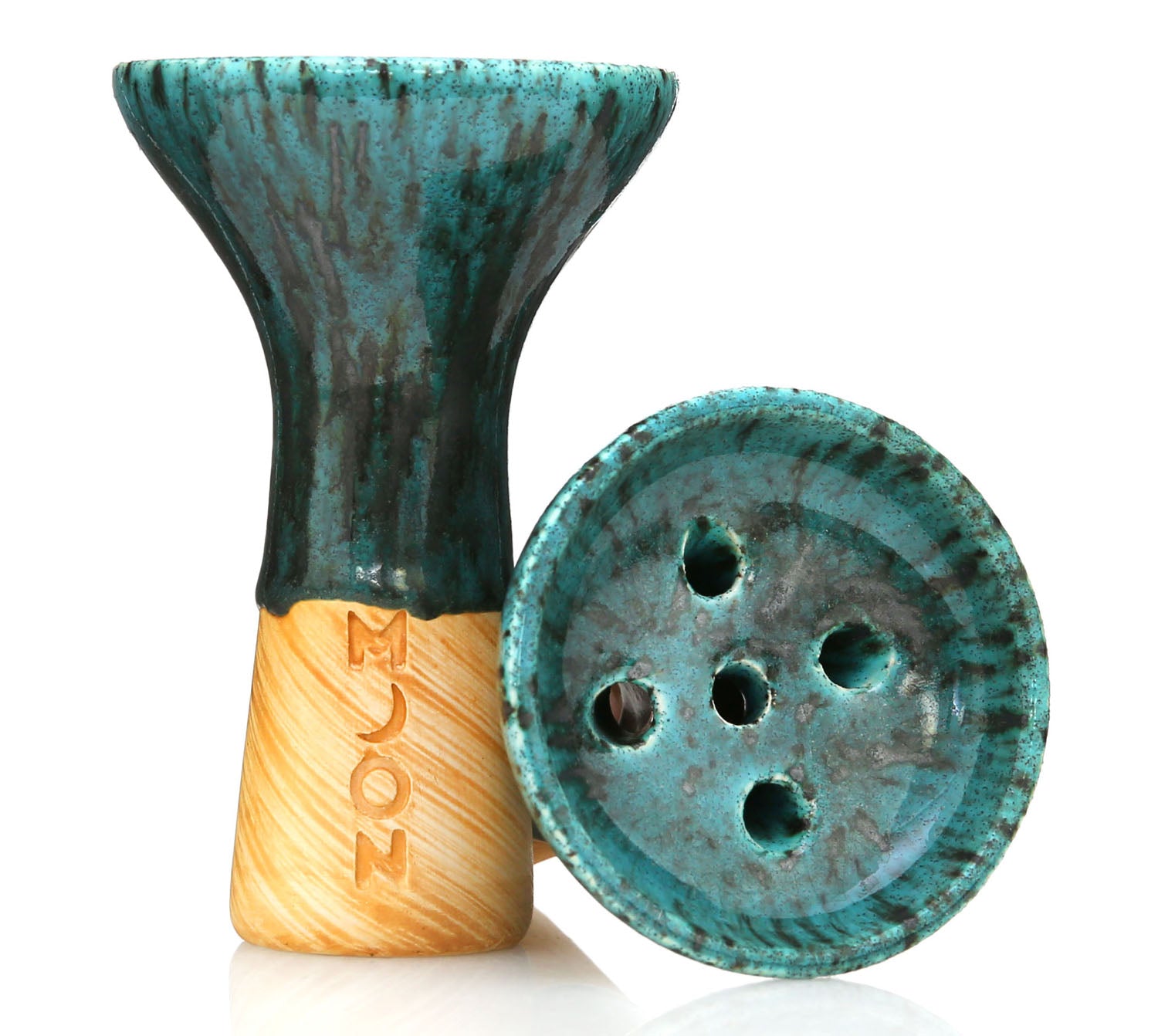 Moon Killer Shisha Bowl Egyptian Glazed Clay 5