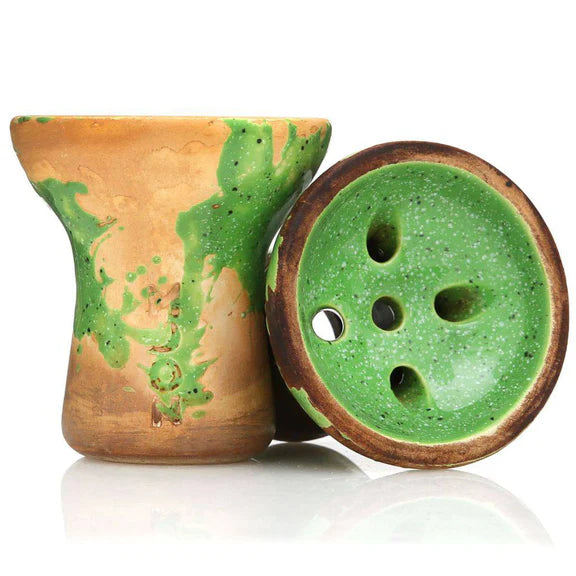 Moon Turkish Shisha Bowl Glazed Clay, image 5 of 5