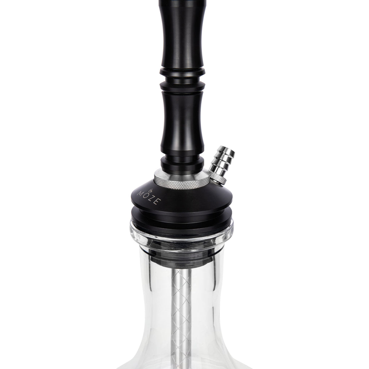 Moze Breeze Two Shisha Original Black – Variable Blow-Out Valve and Glass Vase Connection, image 3 of 7