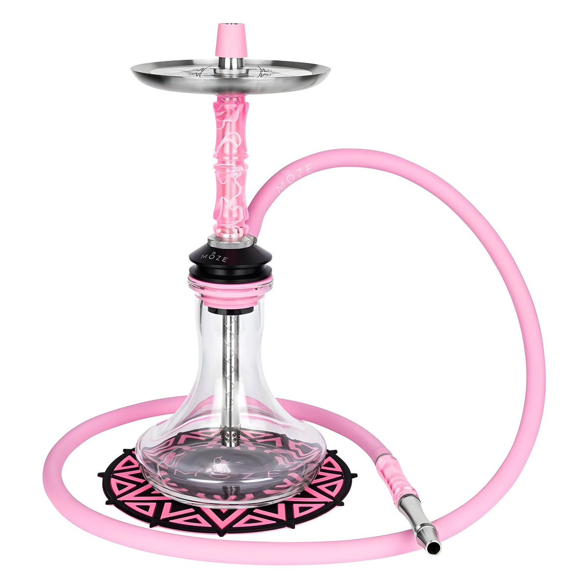 Moze Pink Silicone Shisha Hose, image 2 of 2