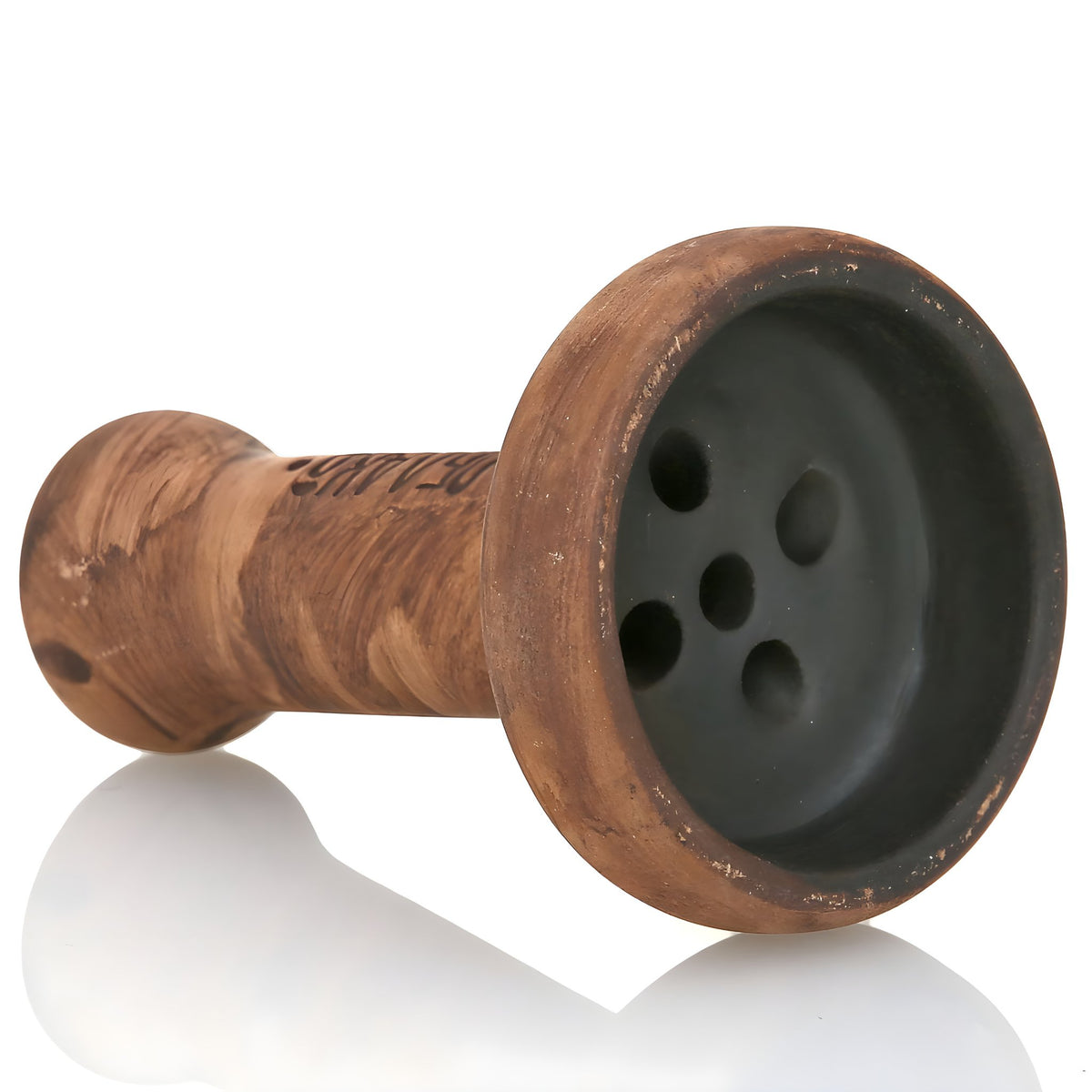 Front view of OBLAKO Killer Unglazed Bowl highlighting its natural ceramic texture and tall design., image 6 of 7