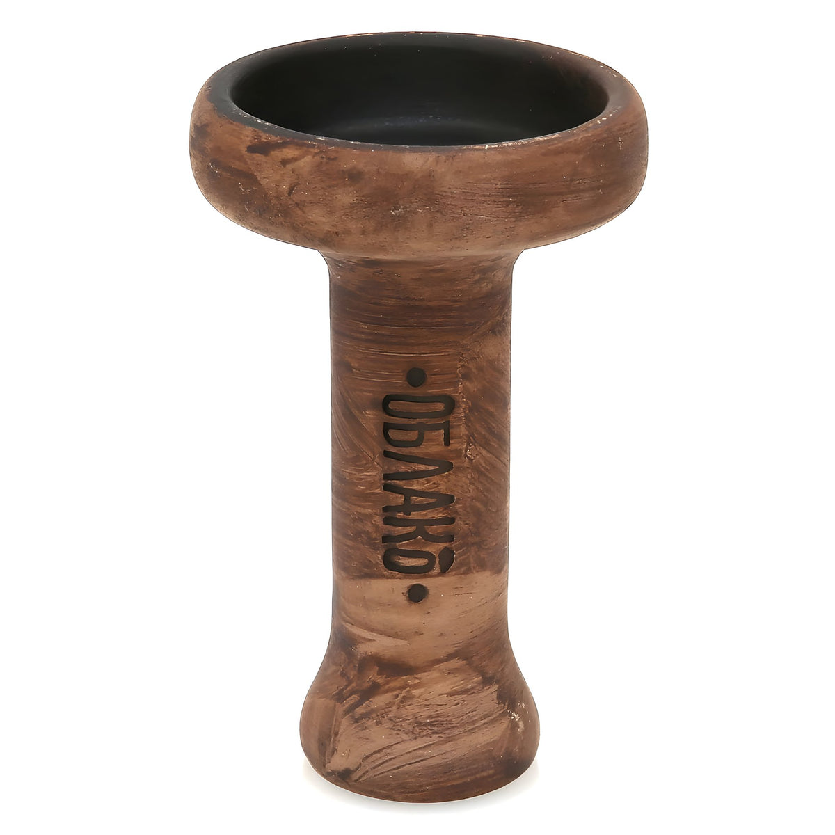 Front view of OBLAKO Killer Unglazed Bowl highlighting its natural ceramic texture and tall design., image 4 of 7