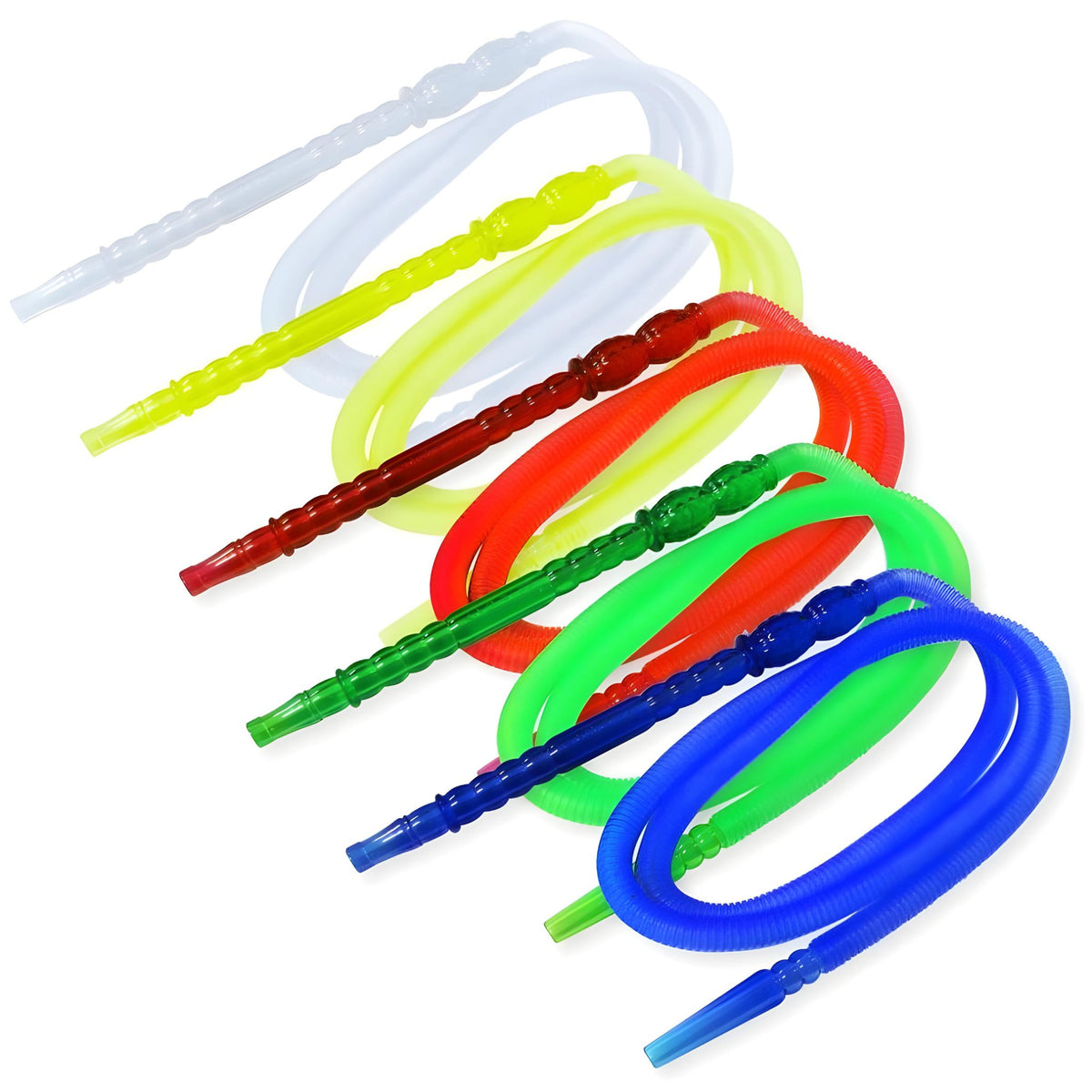 Rainbow collection of disposable hookah hoses from The Premium Way, adding color to every shisha moment., image 4 of 12
