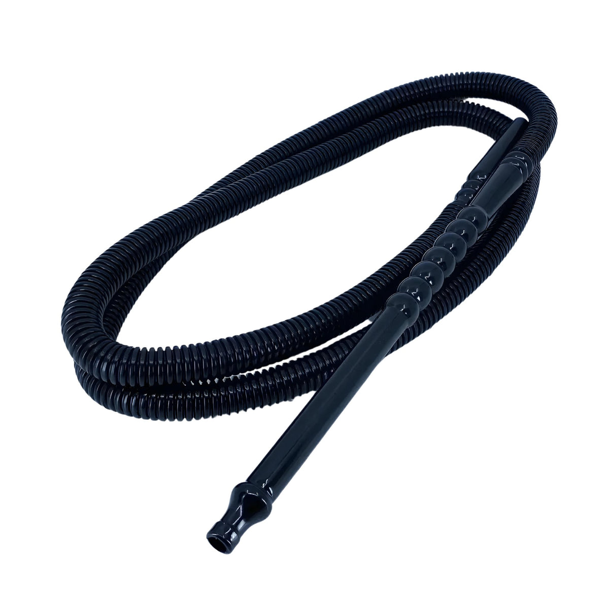Sleek black disposable hookah hose available at The Premium Way, perfect for stylish shisha lovers., image 10 of 12