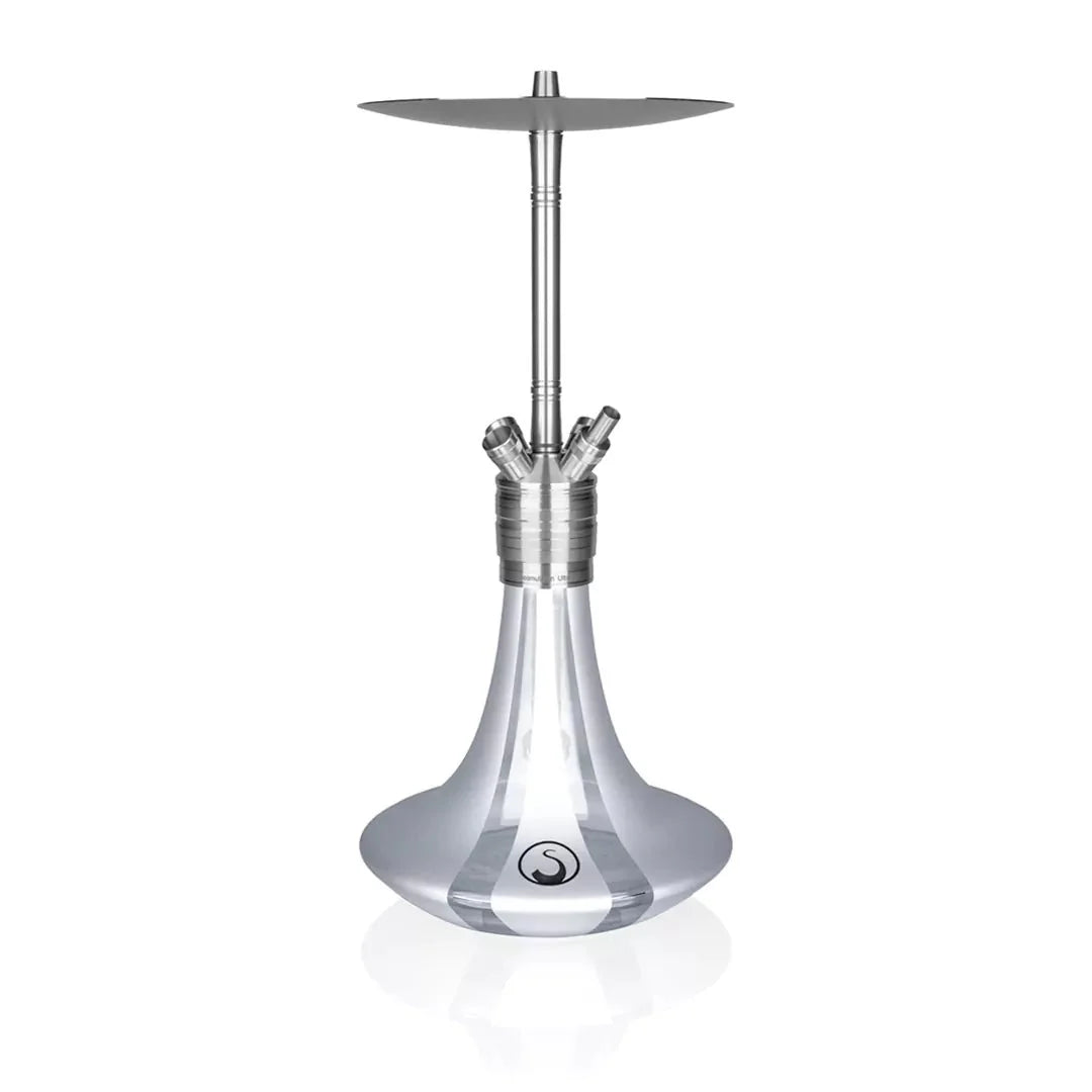 Steamulation Ultimate Gen II shisha in Silver Matt Metallic finish from The Premium Way