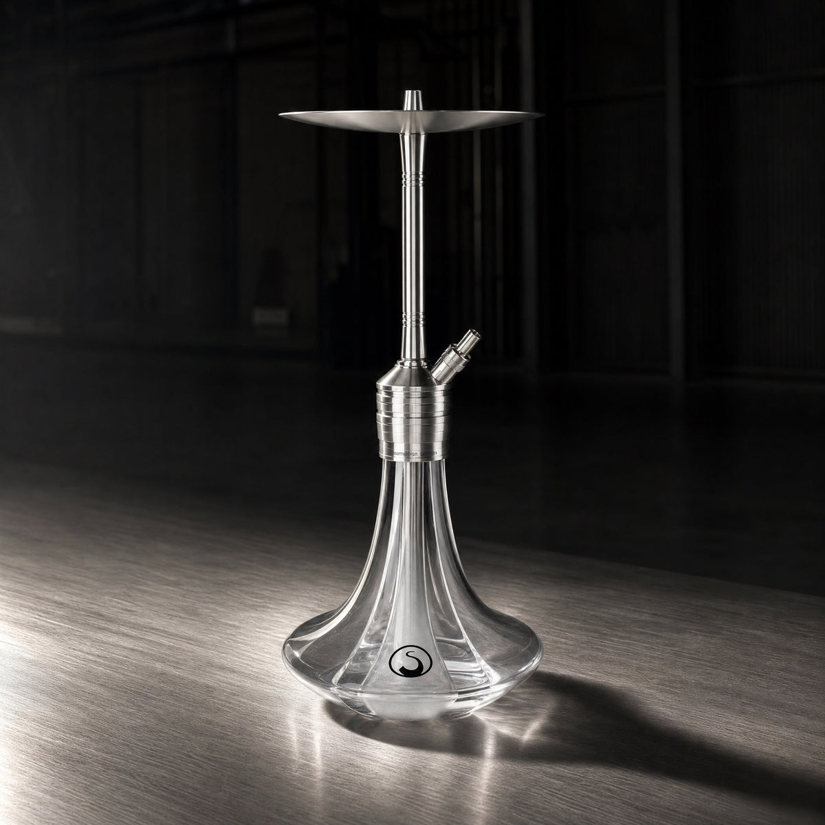 Steamulation Ultimate One Gen II in White Matt photographed against dark workshop interior with cool side lighting, image 3 of 8