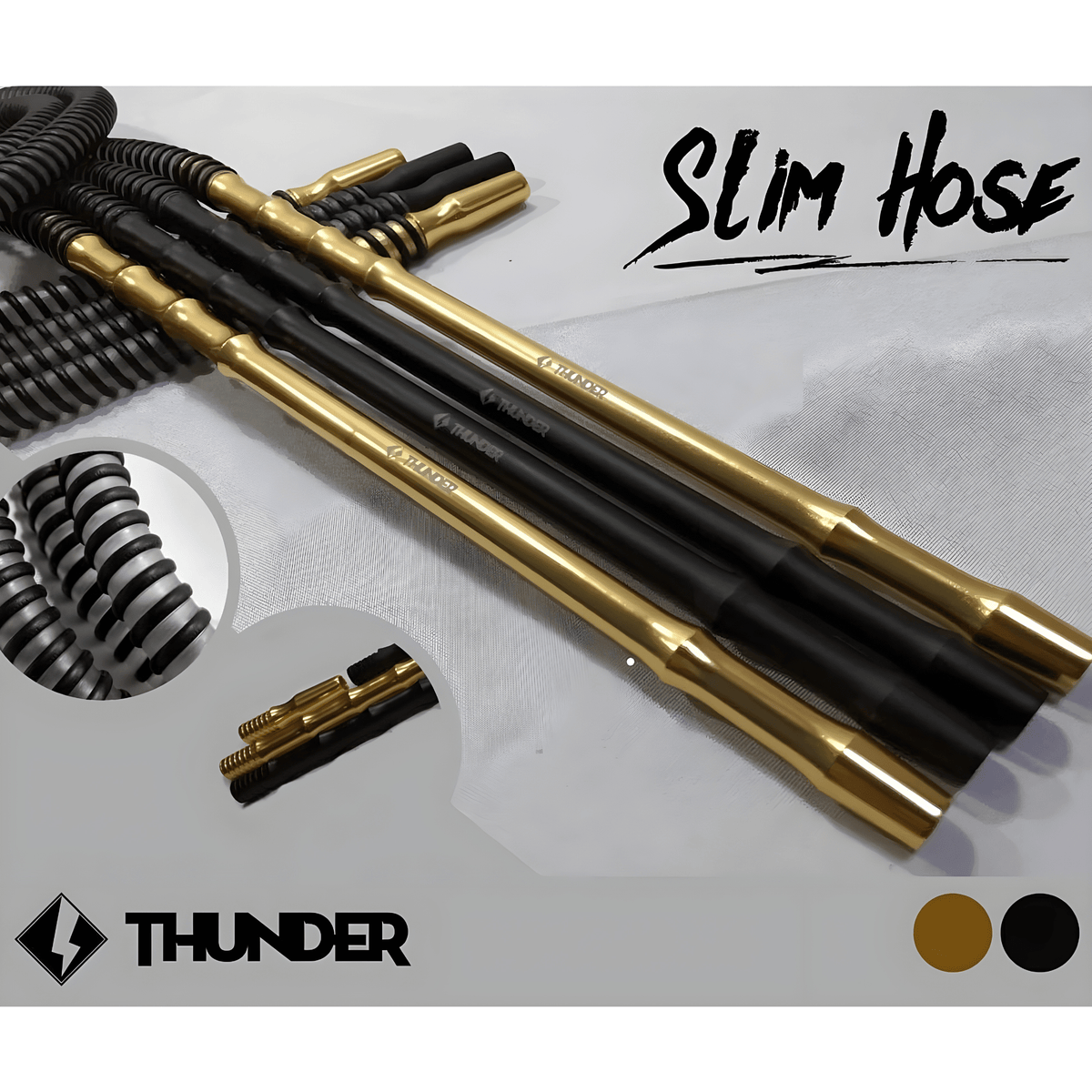 Thunder Unlimited Slim Complete Hose Set – Mouthpiece, Hose & Port Mouthpiece | The Premium Way, image 4 of 11