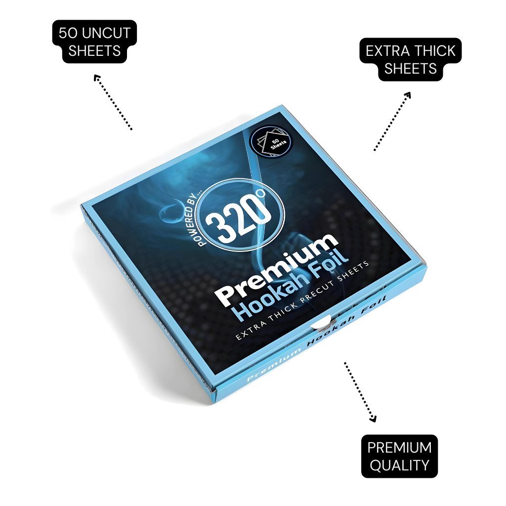 320° - 320° Heavy Duty Hookah/Shisha Foil Sheets (Pre-Cut) - The Premium Way, image 12 of 17