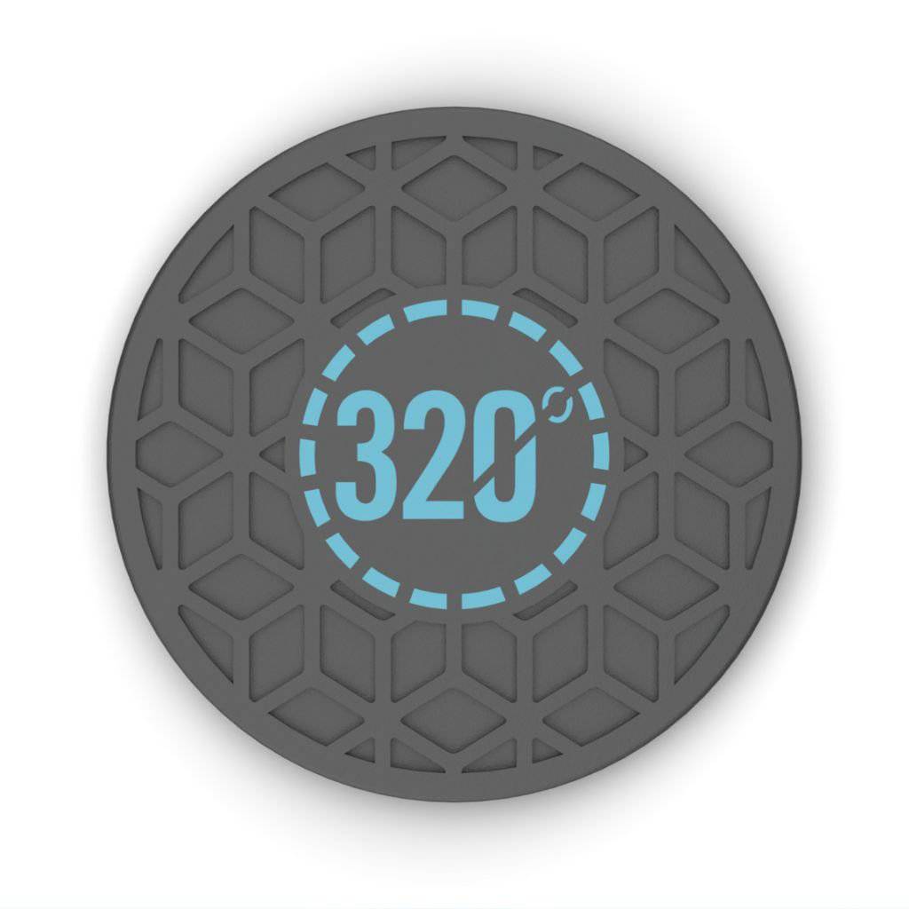 320° - 320° Hookah Base Mat - Black & Blue - The Premium Way, image 10 of 15