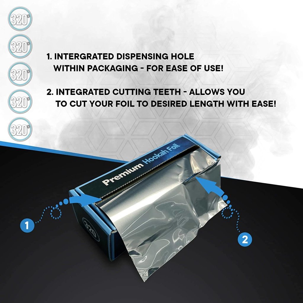 320° - 320° Shisha Foil 40 Microns Roll & Precision Cutter - The Premium Way, image 12 of 13