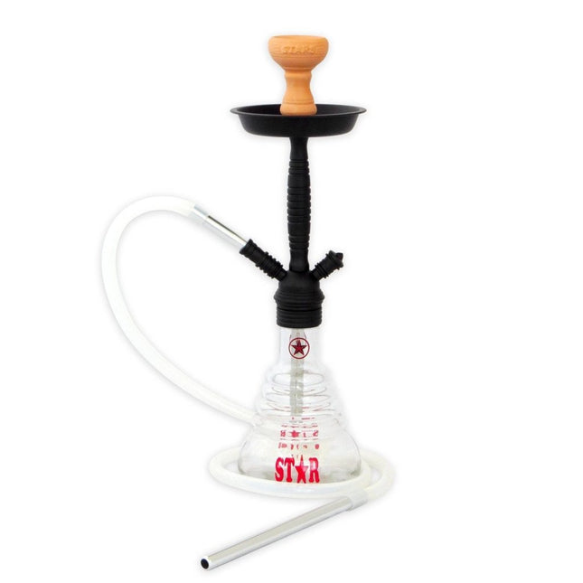 Amy Deluxe - Amy Deluxe - 4 Stars 410 Black on Clear Hookah Kit - The Premium Way
