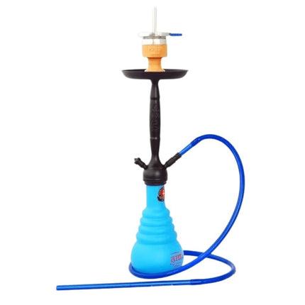Amy Deluxe - Amy Deluxe - Cityscape 690 - Black on Blue Hookah Set - The Premium Way