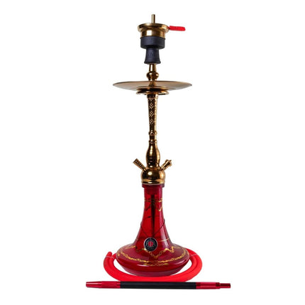Amy Deluxe - Amy Deluxe - Jamilah Gold Red Single Hose Hookah Set 118.01 - The Premium Way
