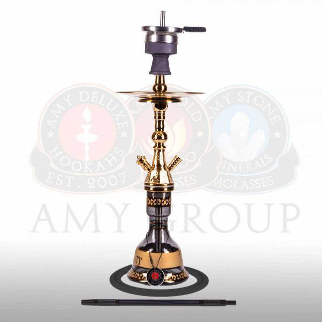Amy Deluxe - Amy Deluxe - Mini Harfi - Gold Black Shisha Set 67cm - The Premium Way