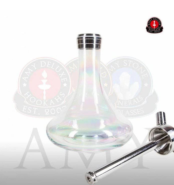 Amy Deluxe - Amy Deluxe - SS05 Feather Steel Rainbow Large Shisha Kit - The Premium Way