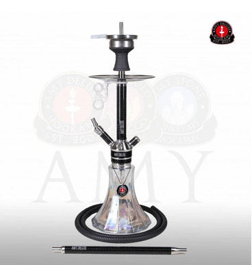 Amy Deluxe - Amy Deluxe - SS22.02R Carbonica Black RS Shisha Set - The Premium Way