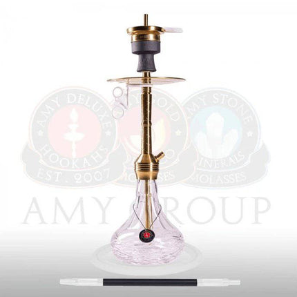 Amy Deluxe - Amy Deluxe - SS30.02 Xpress Chill S Premium Gold Stainless Steel Hookah Set - The Premium Way