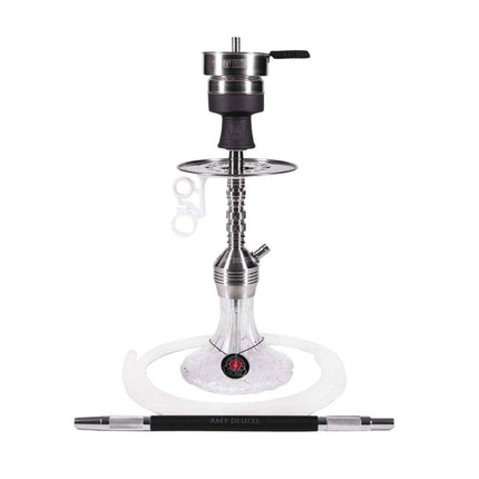 Amy Deluxe - Amy Deluxe - Xpress Class Mini Steel Clear Hookah - The Premium Way