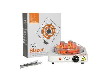 AO - AO Blazer 1000W Electric Shisha Charcoal Burner & Tongs - The Premium Way