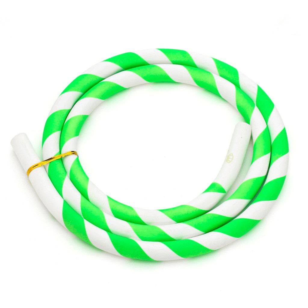 Caesar - Caesar Green & White Silicone Shisha Hose - The Premium Way, image 6 of 7