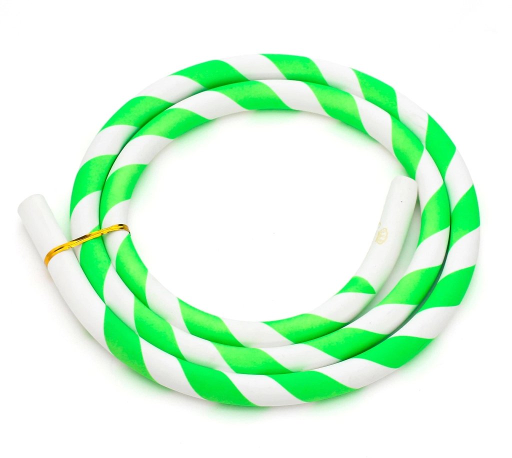Caesar - Caesar Green & White Silicone Shisha Hose - The Premium Way, image 7 of 7