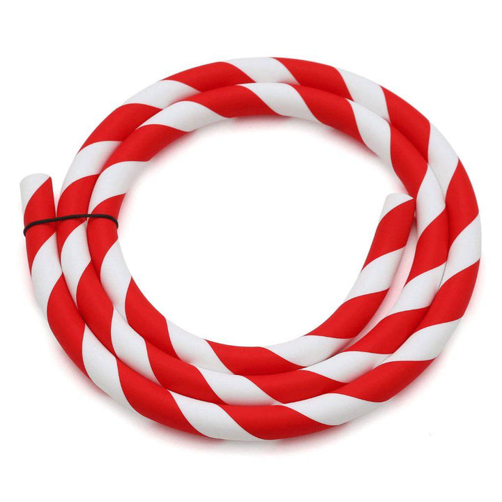 Caesar 1.5 m red & white silicone hookah hose