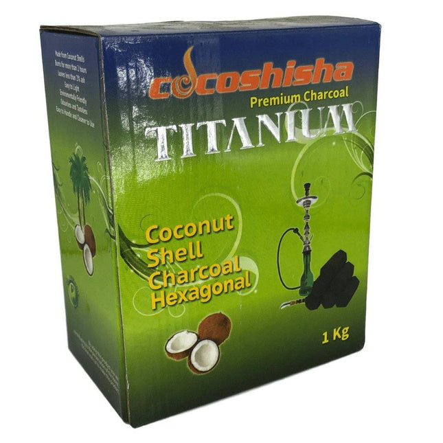 Cocoshisha - Coco Shisha Titanium Charcoal Hexagon 1kg - The Premium Way