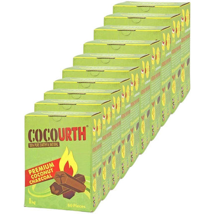 Cocourth - Cocourth Hexagon Coconut Shisha Charcoal - 60 Pieces - The Premium Way