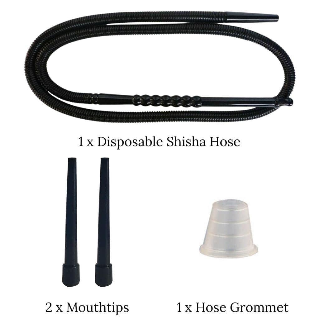 Essentials - Disposable Shisha Hose Set with 2 Mouth Tips & 1 Grommet - The Premium Way, image 3 of 12