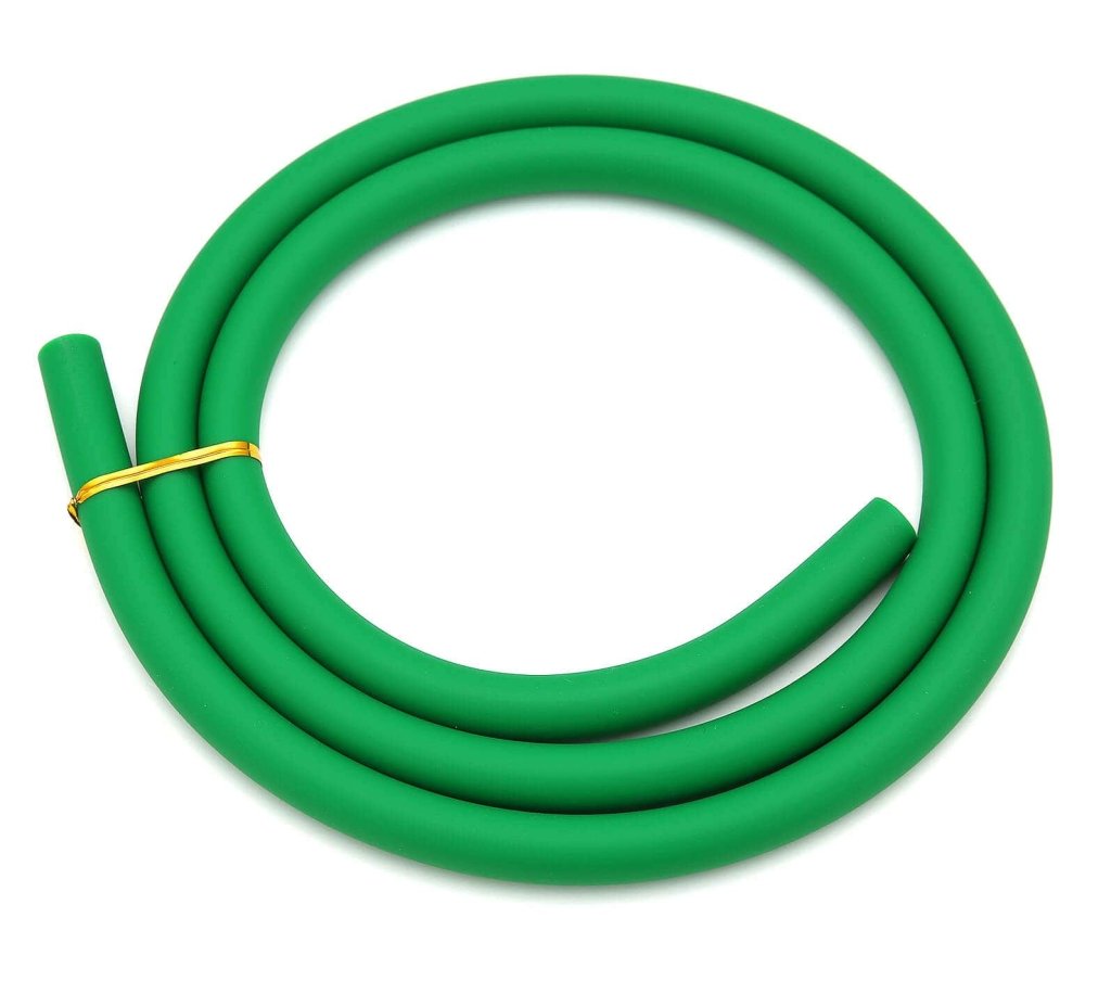 Essentials - Essentials Shisha Silicone Matte Hose - Green - The Premium Way