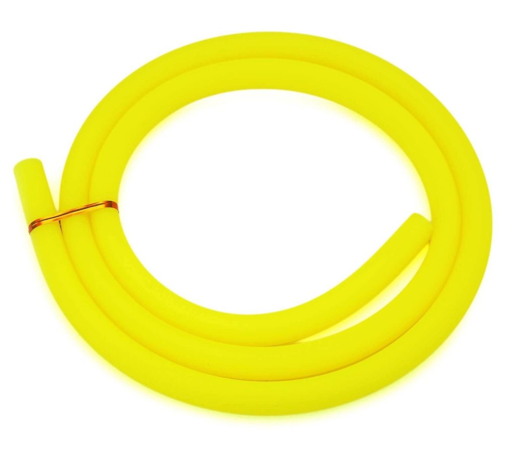 Essentials - Essentials Shisha Silicone Matte Hose - Yellow - The Premium Way, image 3 of 3