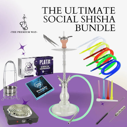 The Premium Way - The Ultimate Social Shisha Bundle: King Buzz Multi Hose & Accessories - The Premium Way